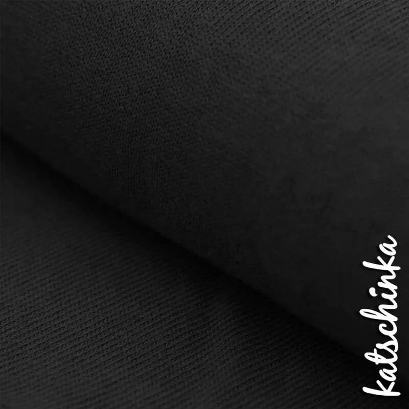 Babystrick | Baby Strickstoff | schwarz 999 Baby Strickstoff 100% Baumwolle Feinstrick Baby Knit Strickstoff Meterware